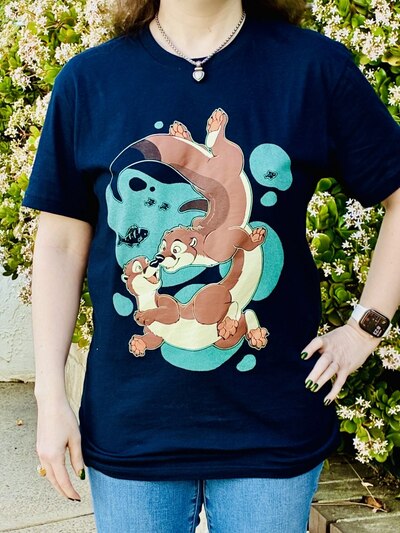 Playful Otters T-shirt