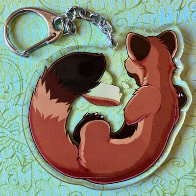 Pie marten keychain