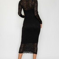 Sheer Lace Dress - Thumbnail 2