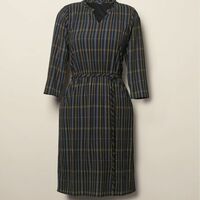 Grid Print Dress - CLEARANCE - Thumbnail 2