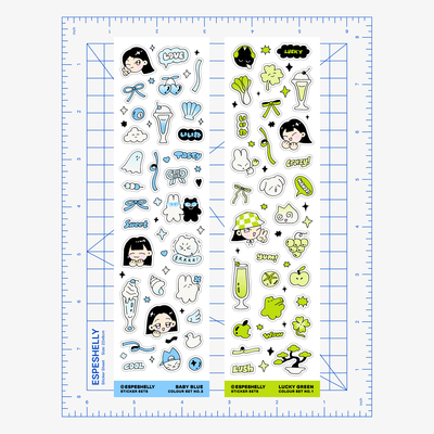 Sticker sheets: colour sets