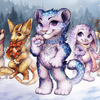 Furvilla Holiday Post Card 3-Pack - Thumbnail 1