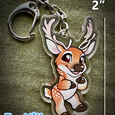 Furvilla acrylic dangler - deer