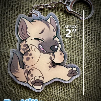 Furvilla acrylic dangler - hyena