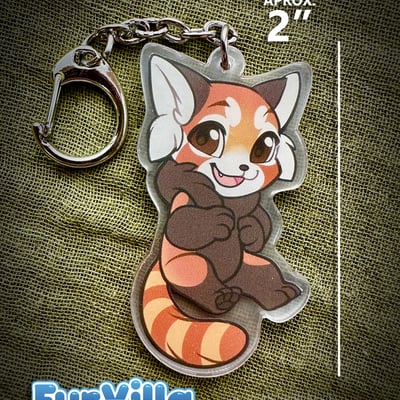 Furvilla acrylic dangler - red panda