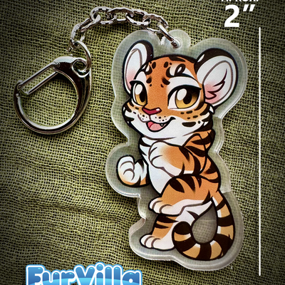 Furvilla acrylic dangler - tiger