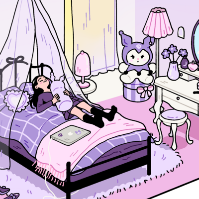 Small print: kuromi room
