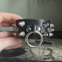 2-1-2 Tall British stud bondage-wristband  - Thumbnail 4