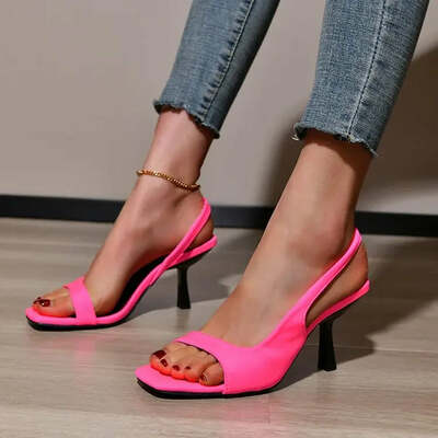 Summer Open Toe High Heel Sandals Women Shoes New Fashion Thin High Heels Female Fashion Sexy Pumps Sandalias De Mujer