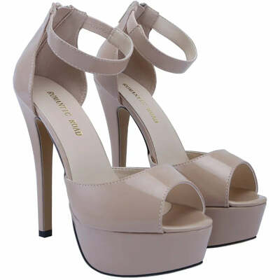 Cross-dresser Unisex Men's Pumps Queen Shoes Sexy 14cm Nightclub Style High Heels Party Platform Ankle strap Sandals Big Size 43