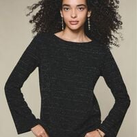 Casual Metallic Pullover - CLEARANCE - Thumbnail 1