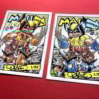 Wolverine Parody Mass Appeal Original Limited Edition Hand Painted Watercolor Sketch Card - Thumbnail 4