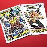 Wolverine Parody Mass Appeal Original Limited Edition Hand Painted Watercolor Sketch Card - Thumbnail 2