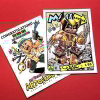 Wolverine Parody Mass Appeal Original Limited Edition Hand Painted Watercolor Sketch Card - Thumbnail 3