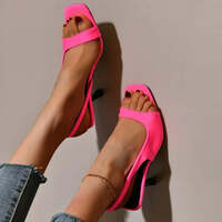 Summer Open Toe High Heel Sandals Women Shoes New Fashion Thin High Heels Female Fashion Sexy Pumps Sandalias De Mujer - Thumbnail 4