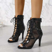 High Heels Women's Sandals New Open Toe Casual Latin Dance Shoes Girls' Ballroom Sandals Large Dance High Heels Women's Shoes 43 - Thumbnail 3