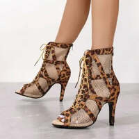 High Heels Women's Sandals New Open Toe Casual Latin Dance Shoes Girls' Ballroom Sandals Large Dance High Heels Women's Shoes 43 - Thumbnail 4