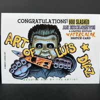 Bowser Parody Mass Appeal Original Limited Edition Hand Painted Watercolor Sketch Card - Thumbnail 1