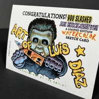 Bowser Parody Mass Appeal Original Limited Edition Hand Painted Watercolor Sketch Card - Thumbnail 3