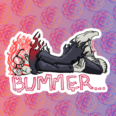 Bummer Sticker