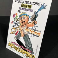 Freddy Krueger Night Mare on Elm St Mass Appeal Original Limited Edition Hand Painted Watercolor Sketch Card - Thumbnail 3