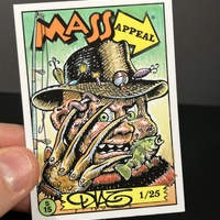 Freddy Krueger Night Mare on Elm St Mass Appeal Original Limited Edition Hand Painted Watercolor Sketch Card - Thumbnail 4