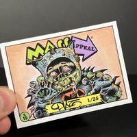 Zombie Batman Parody Mass Appeal Original Limited Edition Hand Painted Watercolor Sketch Card - Thumbnail 4