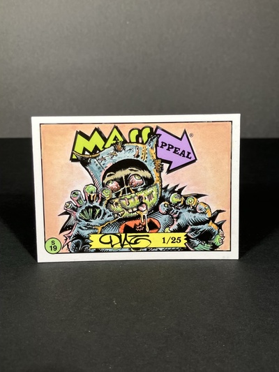 Zombie Batman Parody Mass Appeal Original Limited Edition Hand Painted Watercolor Sketch Card