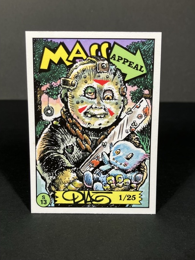 Jason Voorhees Friday the 13th Parody Mass Appeal Original Limited Edition Hand Painted Watercolor Sketch Card