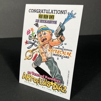 Jason Voorhees Friday the 13th Parody Mass Appeal Original Limited Edition Hand Painted Watercolor Sketch Card - Thumbnail 3