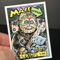 Jason Voorhees Friday the 13th Parody Mass Appeal Original Limited Edition Hand Painted Watercolor Sketch Card - Thumbnail 4