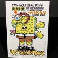 Freddy Krueger vs. Wolverine Mass Appeal Original Limited Edition Hand Painted Watercolor Sketch Card - Thumbnail 1