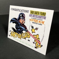 The Terminator Parody Mass Appeal Original Limited Edition Hand Painted Watercolor Sketch Card - Thumbnail 3