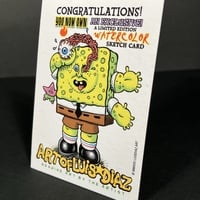 Pirate Girl Parody Mass Appeal Original Limited Edition Hand Painted Watercolor Sketch Card - Thumbnail 3