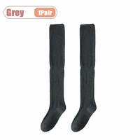 1-10Pairs Women’s Over-the-Knee Thigh High Socks Slouchy Boot Socks Non-Slip Slim Fit Long Stockings for Fall Winter Fashion - Thumbnail 3