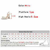 Liyke Fashion Design White Pearl Bowknot Women Pumps Sexy Pointed Toe High Heels Wedding Prom Shoe PVC Transparent Sandal Female - Thumbnail 2