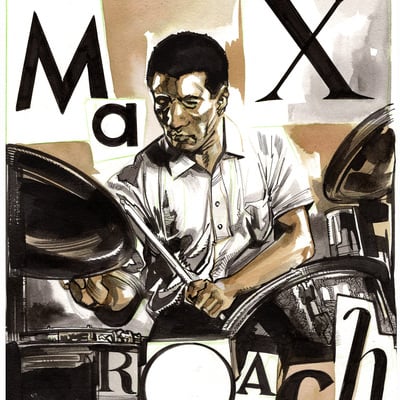 Max roach color drawing