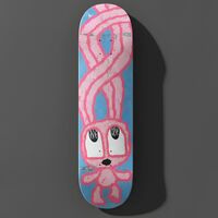 🐰 Art Skateboard by Celipe Perroloco "Tangled" - Thumbnail 1