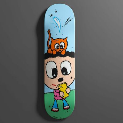 Art skateboard by celipe perroloco "fomo" 