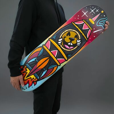 Art skateboard by topo "cosmic immersion"