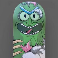 Art Skateboard by Dhani Barragan "Deconstructed Pickle Rick"  - Thumbnail 1