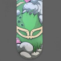 Art Skateboard by Dhani Barragan "Deconstructed Pickle Rick"  - Thumbnail 2