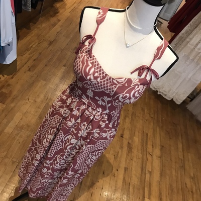 Damask midi dress