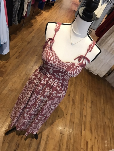 Damask Midi Dress