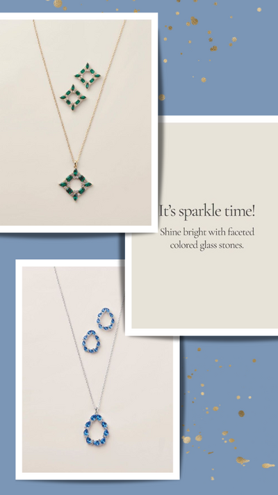 Festive Facets Necklace & Earring Set - CLEARANCE