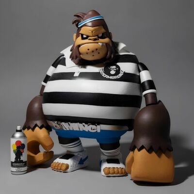 Arttoy by tim tsui "da minci ver.blue & black 2007-08"