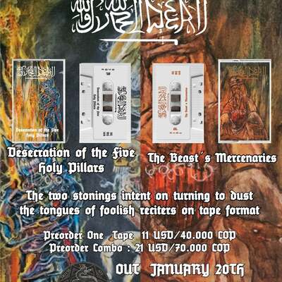 Svolder desecration/the beast's mercenaries combo tapes