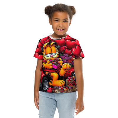 Valentine sweet hart kids crew neck t-shirt