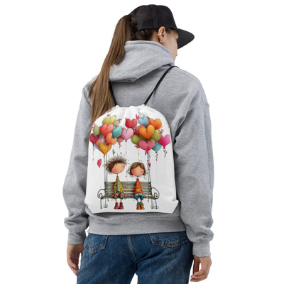 True love drawstring bag