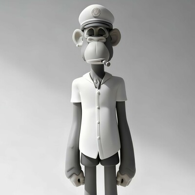 Arttoy by superplastic & bayc “puplic curtis superbored”